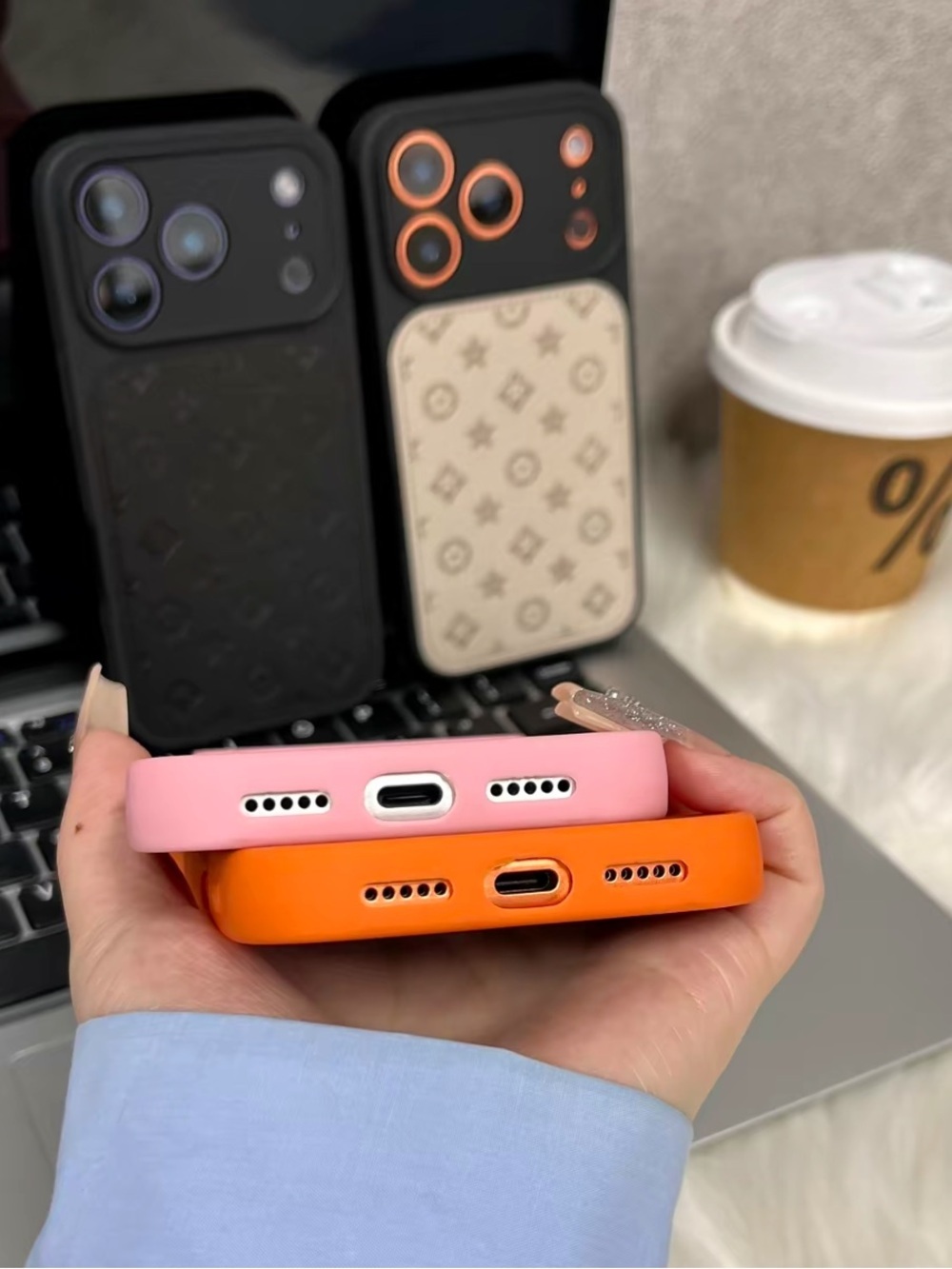 iPhone 17 Pro Max Orange Silicone Case - Picture 3 of 5